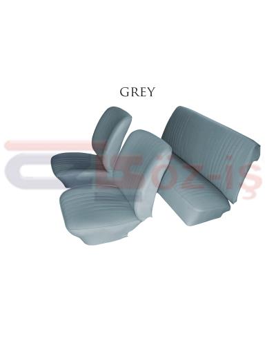 VW OLD BEETLE 1200 SEAT COVER SET 74-77 GREY ( GOLF TYPE )