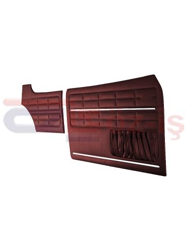 VW KARMANN GHIA DOOR PANEL SET BURGUNDY - 4 PCS