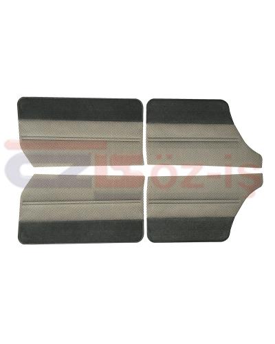 FORD TAUNUS 1978 - 1993 INTERIOR DOOR PANEL SET 4 PCS WITH CARPET GREY