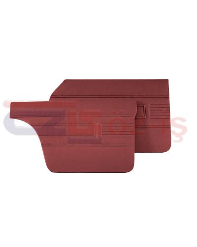 FORD 69-72 17M / 20M 4 DOORS DOOR PANEL SET BURGUNDY - 4 PCS