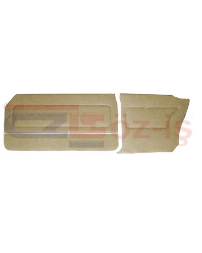 FORD 69-72 17M / 20M COUPE DOOR PANEL SET CARPET & NICKEL BEIGE - 4 PCS