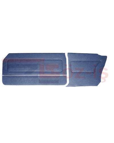 FORD 69-72 17M / 20M COUPE DOOR PANEL SET CARPET & NICKEL DARKBLUE - 4 PCS