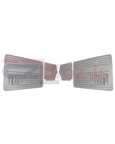 VW OLD BEETLE 1500 CABRIO L DOOR PANEL SET GREY TWO SIDES POCKET - 4 PCS