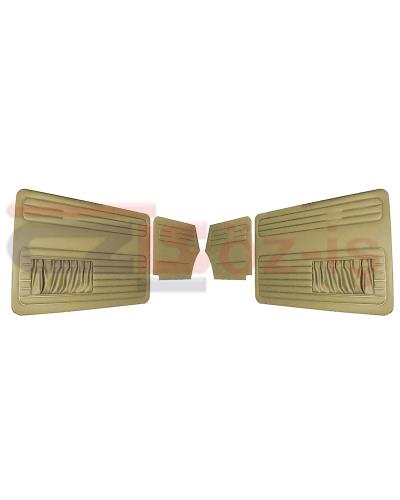 VW OLD BEETLE 1500 CABRIO L DOOR PANEL SET BEIGE TWO SIDES POCKET - 4 PCS