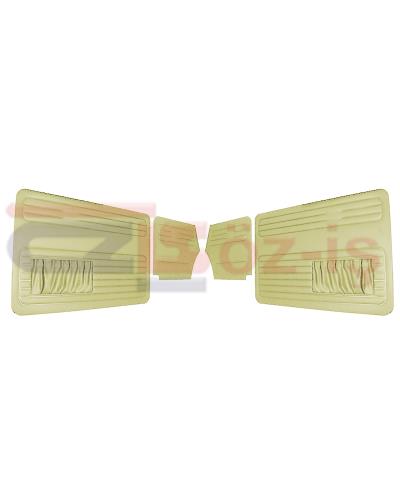 VW OLD BEETLE 1500 CABRIO L DOOR PANEL SET CREAM TWO SIDES POCKET - 4 PCS