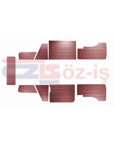 VW T3 T25 BUS 1985-1992 DOOR PANELS 9 PCS BURGUNDY LATE STYLE