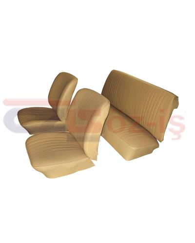 VW OLD BEETLE 1200 SEAT COVER SET 74-77 BEIGE ( GOLF TYPE )