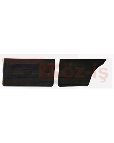 FIAT 131 SAHIN DOOR PANEL SET 4 PCS BLACK