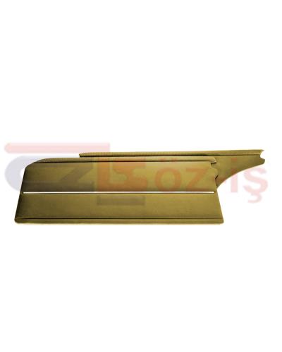 MERCEDES W109 LONG DOOR PANELS BEIGE  WITH NICKEL 4 PCS (2 FRONT - 2 REAR)