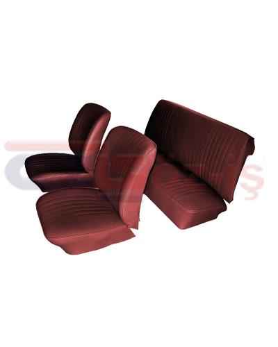 VW OLD BEETLE 1200 SEAT COVER SET 74-77 BURGUNDY ( GOLF TYPE )
