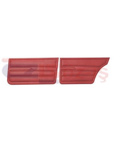 VW GOLF 1 JETTA 79-83 INTERIOR DOOR PANELS BURGUNDY