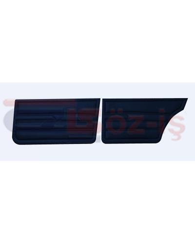 VW GOLF 1 JETTA 79-83 INTERIOR DOOR PANELS DARK BLUE