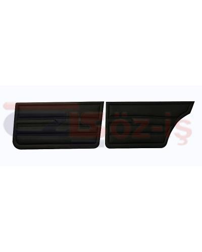 VW GOLF 1 JETTA 79-83 INTERIOR DOOR PANELS BLACK