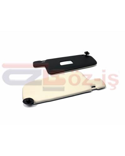 VW GOLF 1 JETTA 79-83 SUNVISOR SET CREAM BLACK