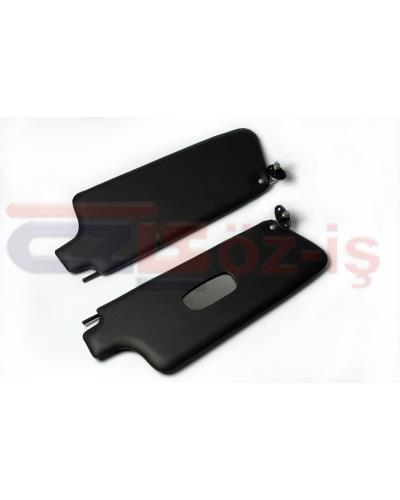 VW OLD BEETLE 1300 - 1303 CABRIO SUNVISORS SET BLACK 8-1967 - 8-1972