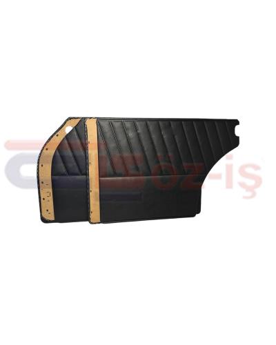 MERCEDES W110 DOOR PANEL SET BLACK 4 PCS 1961 - 1965 Years 190c / 190Dc