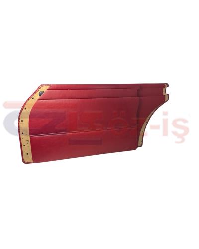 MERCEDES W110 DOOR PANEL SET BURGUNDY 4 PCS 1965 - 1968 Years 200 / 200D / 230