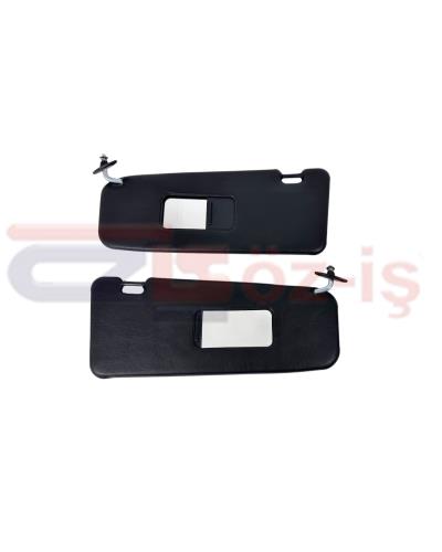 BMW E30 SEDAN SUNVISOR SLIDING MIRROR COVER BLACK WITHOUT LIGHT